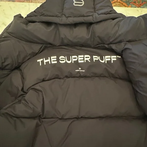 Like new! Aritzia The Super Puff Shorty cliMATTE Goose Down Jacket in Black Sz M - Picture 8 of 12